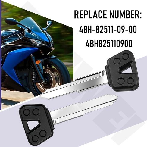 3 قطع بديلة من مفتاح الإشعال غير مقطوعة لدراجة نارية Yama-ha YZF FZ6 R1 R6 vstar 950 650cc لعام 2003-2016 - استبدال 4BH-82511-09-00، 4BH825110900 - أسود in Kuwait