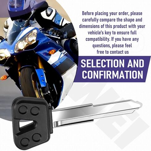 3 قطع بديلة من مفتاح الإشعال غير مقطوعة لدراجة نارية Yama-ha YZF FZ6 R1 R6 vstar 950 650cc لعام 2003-2016 - استبدال 4BH-82511-09-00، 4BH825110900 - أسود in Kuwait