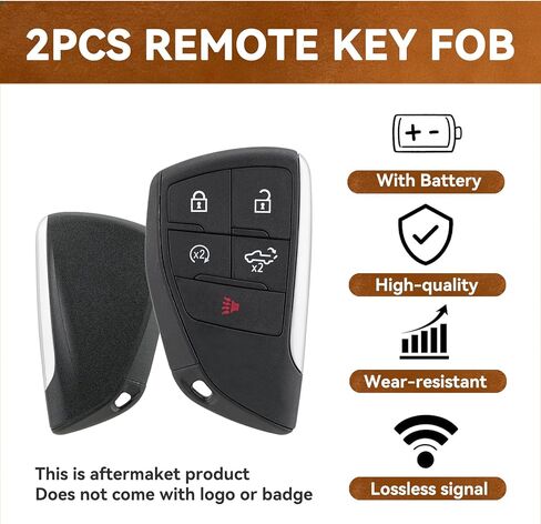 Smart Car Key Fob Replacement for GMC Sierra 1500 2500 3500 Chevy Silverado Truck 2022 2023 2024 2025 Keyless Entry Remote Control 433Mhz YG0G21TB2 13548440 13548437 2PCS ﻿ in Kuwait
