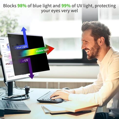 Privacy Screen for Computer Monitor 34 Inch, Hanging Type, Computer Screen Privacy Shield for Desktop Monitor, Suitable for Office or Home Use in Kuwait