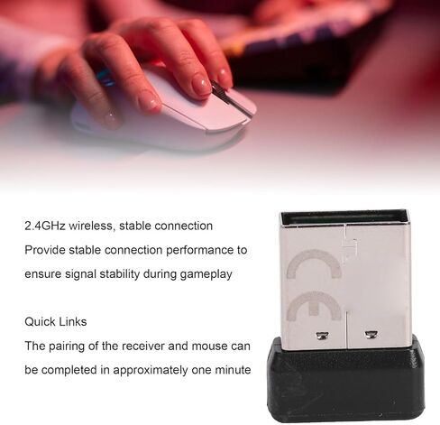 GOWENIC USB Dongle Mouse Receiver, 2.4G Wireless Receiver Adapter for G Pro X Superlight Wireless Gaming Mouse, USB Plug Easy Pairing via G HUB Software in Kuwait