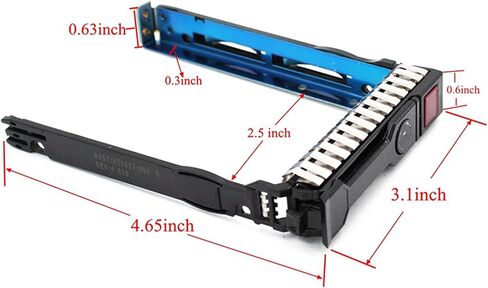 8 عبوات 2.5 بوصة 651687-001 651699-001 علبة القرص الصلب متوافقة مع HP G8 G9 DL120 DL160 DL180 DL360 DL380 DL320e DL360p DL380p DL388 DL560 DL385 Server HDD Chips Screws in Kuwait