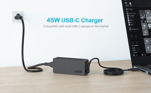 45 واط USB-C شاحن لينوفو IdeaPad فليكس 3 كروم 15IJL7 82T3 محمول موائم مصدر تيار الحبل in Kuwait