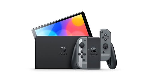 Nintendo Switch™ - طراز OLED: حزمة Super Smash Bros.™ Ultimate Bundle (تنزيل اللعبة بالكامل + 3 أشهر. تتضمن عضوية Nintendo Switch عبر الإنترنت) in Kuwait