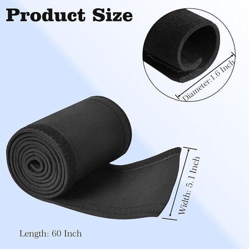Trolling Motor Cable Sleeve, 60" Made of Black Neoprene Trolling Motor Sleeve, Great for Cover Cables and Extension Cords and Outboard Motor Sleeve Organizer Cable Management and Protector in Kuwait
