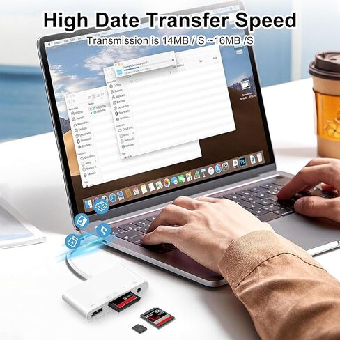 قارئ بطاقات 5 في 1 USB-C TF/SD، محول قارئ بطاقات الذاكرة لقرص فلاش USB/الماوس/لوحة المفاتيح/الكاميرا in Kuwait