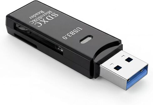USB3.0 Micro SD Card Reader, 5Gbps 2-in-1 SD Card Reader to USB Adapter for SDXC, SDHC, MMC, RS-MMC, Micro SDXC, Micro SD, Micro SDHC in Kuwait