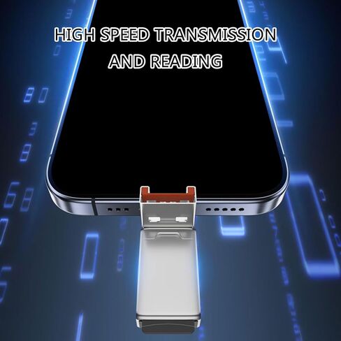 Type C USB MicroSDs Card Adapter Reader 480Mbps Data Transter for Easy Transport and Use in Kuwait