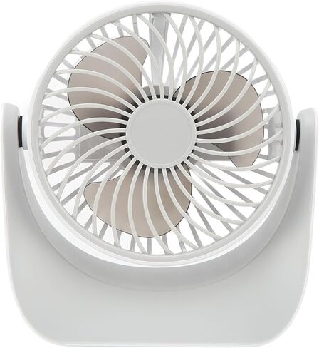 USB Desk Fan with 3 Speed Modes, Rotatable Head, USB Charge, Stable Base, Small for Office and Home Use - Portable Cooling, Adjustable Airflow, Quiet Operation in Kuwait