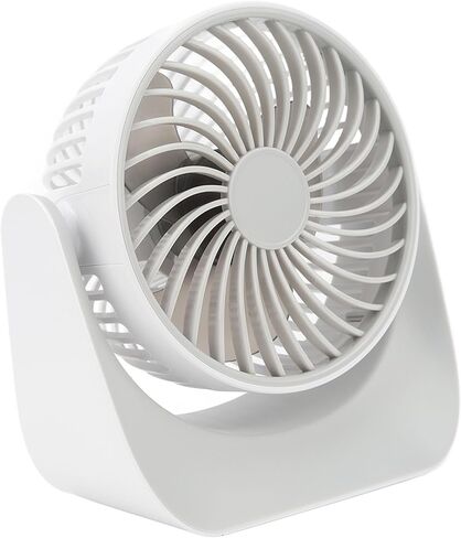 USB Desk Fan with 3 Speed Modes, Rotatable Head, USB Charge, Stable Base, Small for Office and Home Use - Portable Cooling, Adjustable Airflow, Quiet Operation in Kuwait