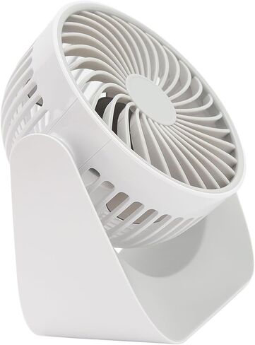 USB Desk Fan with 3 Speed Modes, Rotatable Head, USB Charge, Stable Base, Small for Office and Home Use - Portable Cooling, Adjustable Airflow, Quiet Operation in Kuwait