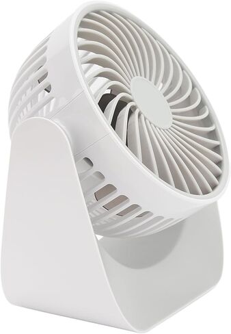 USB Desk Fan with 3 Speed Modes, Rotatable Head, USB Charge, Stable Base, Small for Office and Home Use - Portable Cooling, Adjustable Airflow, Quiet Operation in Kuwait
