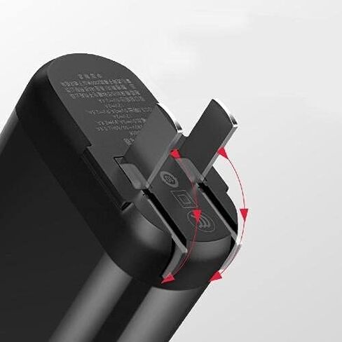 شاحن BoxWave متوافق مع الكمبيوتر المحمول والكمبيوتر اللوحي Kano PC الذي يعمل باللمس 1110-01 (11.6 بوصة) - شاحن حائط PowerDisplay PD (18 واط) - أسود جيت in Kuwait
