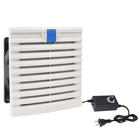 150mm×150mm Cabinet Ventilator Filter Kit with Powerful 120mm x 38mm Cooling Fan and Adjustable Speed Controller Ventilator Filter for Server Racks Electrical Boxes Industrial Enclosures Data Centers in Kuwait