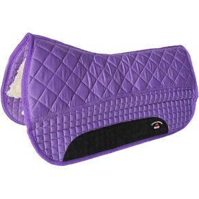 CHALLENGER Western Horse Saddle PAD 27X32 Double Back Fleece Lined Purple 39103