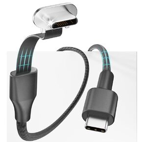 USB C Charger Cable,60W 3.3ft Flat 90-Degree Charging,C-Port L Right Angle High-Speed Data Transfer Cord Compatible with Steam Deck, ROG Ally, Samsung S23/S22/S21,iPhone 15 Pro/Pro Max,MacBook etc.