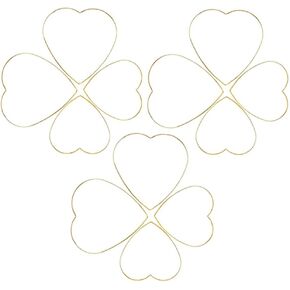 12 Pieces Assorted 4 Sizes Moon Star Heart Shaped Dream Catcher Rings Macrame Gold Metal Hoops for Floral Wreath Wall Hangings DIY Craft Supplies Home Decor (Star)