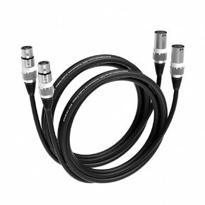 XLR Cable-Premium Balanced XLR Microphone Cable, 3-pin XLR Male to Female Speaker Microphone Cable with OFC Conductors, for Studio Recording and Live Productions(30TF)