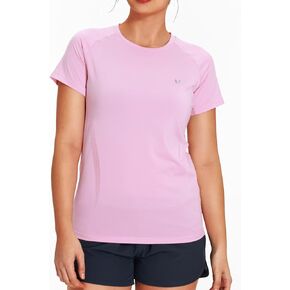 NORTHYARD Women's Short Sleeve Athletic Workout Tops Quick Dry Running Shirts Gym Training Sport