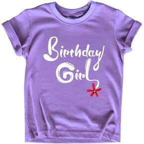 Birthday Girl Shirt Girls Birthday Outfit Toddler Baby tee 1st 2nd 3rd 4th 5th 6th 7th