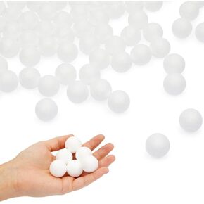 LOMIMOS 24pcs 4 Inch Foam Balls, White Craft Balls for Arts & Crafts DIY Cratfs School Projects Christmas Easter Home Party Decoration