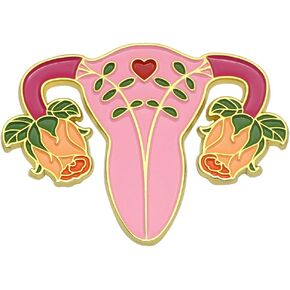 Feminist Uterus Enamel Pin Blooming Uterus Female Women Rights Reproductive Rights Metal Brooch Jewelry Gifts for Her