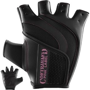 5437 Womens Extreme Grip Weight Lifting Gloves w/Heavy Rubber Padded Palm (Pair) - Heavy Duty Palm w/Griplock Silicone & Rubber Grip Pads for Gym Workouts