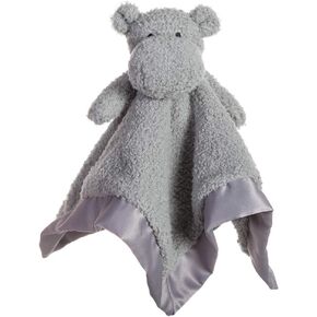 Apricot Lamb Stuffed Animals Hippo Security Blanket Infant Nursery Character Blanket Luxury Snuggler Plush Baby Lovey(Hippo, 13 Inches)