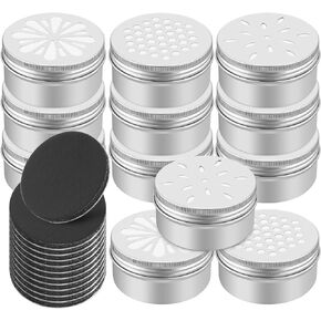 Mipcase 12 Pcs Dog Scent Training Box, Hollow Dog Scent Work Tins Metal dog Scent Training Container with 12 Magnetic Dots Scent Training Supplies for Dog