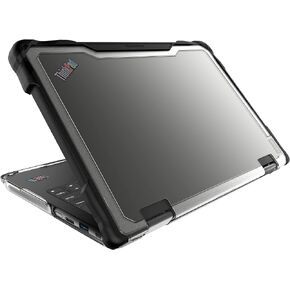 Gumdrop SlimTech Laptop Case Fits Lenovo ThinkPad 11e Yoga (Gen 6) 2-in-1 Designed for K-12 Students Teachers & Classrooms | Drop Tested Rugged Shockproof Bumpers for Reliable Device Protection– Black
