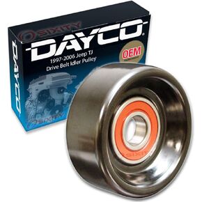 Sixity Auto - Dayco Drive Belt Idler Pulley compatible with Jeep TJ 2.5L 4.0L L4 L6 1997-2006
