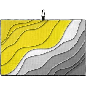 Funny Golf Towel 24"x16", Modern Pink and Gray Golf Towel for Golf Bags with Clip Microfiber Waffle Golf Towel Absorbent Golf Cleaning Towel Gift for Men Women Abstract Ombre Painting in Saudi Arabia