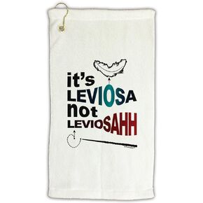 TOOLOUD It's LeviOsa not LeviosAHH Micro Terry Gromet Golf Towel 16" x 25"