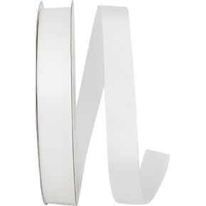 Reliant Ribbon Single Face Satin Allure Sfs Ribbon, 7/8 Inch X 100 Yards, White