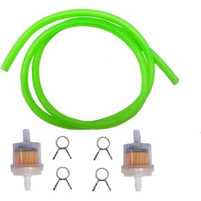1m Hose Tube Line with Gas Fuel Filter Kit Fits for GY6 50cc 150cc 139QMB 157QMJ Tao Tao Scooter ATV Motorcycle Dirt Bike Go Kart (black)