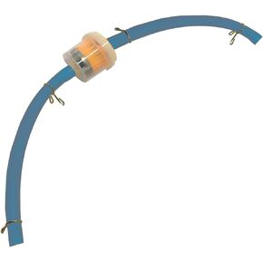 Gas Fuel Filter With Hose Tube Line Fit For ATV Pit Dirt Bike Moped Taotao Go Kart Scooter Motorcycle Parts (Blue)