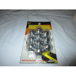 GG Grand General 10060SP 15/16 X 1-1/8 Inches Chrome Lug Nut Cover Without Flange Std, Set of 10
