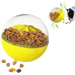 Dog Treat Ball, Adjustable Dispensing Interactive Toys, Squeaky Puppy Puzzle Toy for Boredom Slow Feeder (Blue) in Kuwait