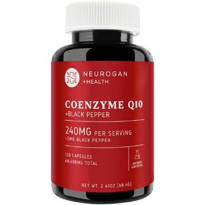 Neurogan CoQ10 Supplement - 200mg Coenzyme Q10 with Black Pepper | 68,400mg Total - for Heart & Cellular Vitality - Made in USA - 120 Capsules - 4 Month Supply in Kuwait