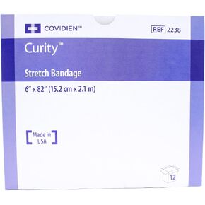 Curity 2238 Sterile Gauze Stretch Bandages 6" X 82" - Box of 12