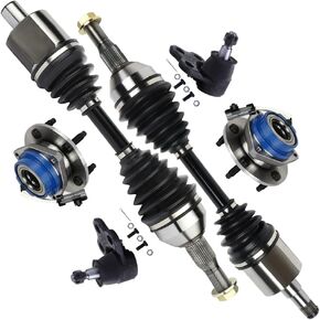 SCITOO 6-PC Set Suspension Kit for Buick for Pontiac for Chevrolet Impala Monte Carlo Front Lower Ball Joint Wheel Hub and Bearing Assembly CV Axle Shafts Assembly