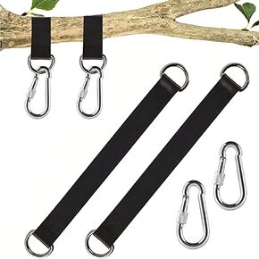 Tree Swing Straps Hanging Kit Holds 700lbs,Portable Safe 5FT Straps Set of 2 PCS,Sturdy Tree Swing Straps with 2 Safer Lock Snap Carabiners & Carry Pouch Bag for Swing,Hammock