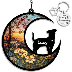 DIY مخصص القط حلية الهدايا التذكارية لمحبي القطط، القط اصطياد فراشة الاكريليك نافذة الشنق زخرفة، فقدان هدية تعاطف القط، هدايا تذكارية للقطط الذاكرة in Kuwait