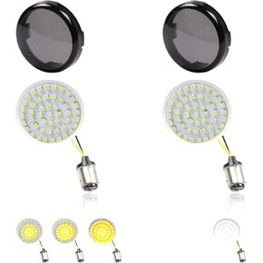 1157 Front Sequential LED Turn Signals Lights 2 Inch Bullet Switchback Running Lights Compatible with Harley Softail Deluxe Touring Road King Fat Boy