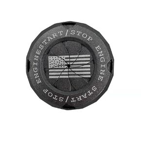 Rotary Push Start Button Cover, Car Engine Push to Start Accessories, Automotive Start Stop Button Cover, DIY Car Decoration Gift for Christmas New Years Birthday (AJ-G)