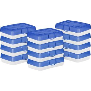 Storex Pencil Case, 8.38 x 5.63 x 2.5 Inches, Opaque Blue, Box of 12 (61623A12C)