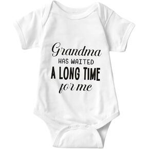 Grandma Has Waited A Long Time For Me Baby Bodysuit Newborn Outfits Baby Romper Infant One Piece Outfits