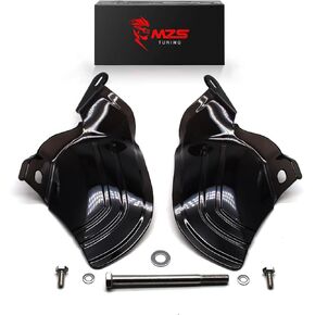 MZS Mid Frame Air Deflector, 2018-2023 Heat Saddle Shield Cover Accessories Black Compatible with Softail Deluxe Fat Boy Street Bob Heritage Slim Low Rider FXBR FXBRS