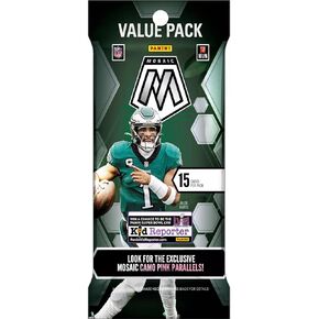 2023 Panini Mosaic Football Card Cello Value Pack - 15 Trading Cards per Pack