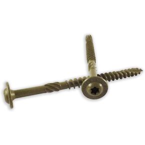 ST38X714-25PC 3/8-Inch by 7-1/4-Inch Length Round Washer Head Exterior Wood Screws, 25-Pack